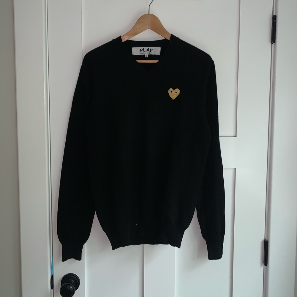Comme des Garçons V Neck Sweater